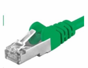 PREMIUMCORD Patch kabel CAT6a S-FTP, RJ45-RJ45, AWG 26/7 2m zelená