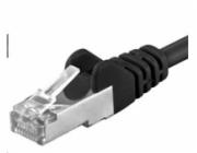 PREMIUMCORD Patch kabel CAT6a S-FTP, RJ45-RJ45, AWG 26/7 3m černá