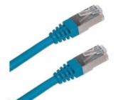 XtendLan patch kabel Cat6A, SFTP, LS0H - 0,25m, modrý (prodej po 10 ks)