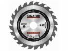 Pilový kotouč Kreator KRT020414 na dřevo 185mm, 24T