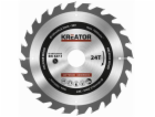 Kreator KRT020416 - Pilový kotouč na dřevo 190mm, 24T