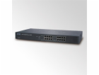 Planet GSW-1601 Switch 16x 10/100/1000, kov, rackmount, f...