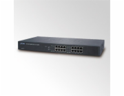 Planet GSW-1601 Switch 16x 10/100/1000, kov, rackmount, fanless