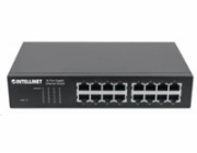 Intellinet 16-Port Gigabit Ethernet Switch  16-Port RJ45 10/100/1000 Mbps  IEEE 802.3az Energy Efficient Ethernet  Desktop  19  Rackmount