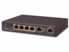 Planet GSD-604HP PoE switch 1Gbps, 6xTP, 4xPoE 802.3at/af...