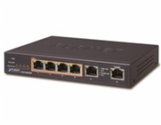 Planet GSD-604HP PoE switch 1Gbps, 6xTP, 4xPoE 802.3at/af 30W/55W, fanless