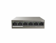 Tenda TEF1106P-4-63W PoE AT switch 4x PoE 802.3af/at, 6x 100Mb/s, PoE celkem 63W, fanless, PoE+