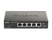 D-Link DGS-1100-05PDV2 5-Port Gigabit PoE Smart Switch, bez zdroje - napájen přes PoE, 2 PoE porty