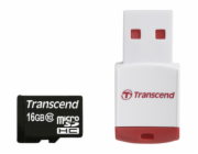 Transcend MicroSDHC 16GB + Adaptér / 600x Class 10 UHS-I MLC