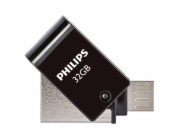 Philips 2 in 1 OTG          32GB USB 2.0 + Micro B Midnight Black PHUSB32G2IN1OTGG