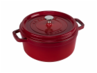 Litinový hrnec Staub La Cocotte 24cm kulatý cervený