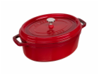 Staub La Cocotte 29cm oválný  litinový hrnec višňová