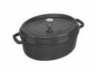 Litinový hrnec Staub La Cocotte 31cm oválný grafitove sedý