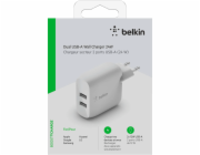 Belkin Dual USB-A nabijecka, 24W bila WCB002vfWH