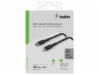 Belkin Lightning/USB-C kabel 2m opletený, mfi cert., cerný