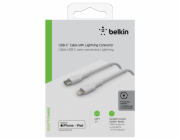 Belkin Lightning/USB-C kabel 2m opletený, mfi cert., bílý