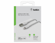 Belkin Lightning nab./synchron. kabel 2m,oplástený,mfi cert.bílý