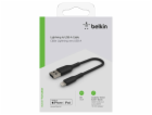 Belkin Lightning nab./synchron. kabel 15cm,PVC,cerný,mfi ...