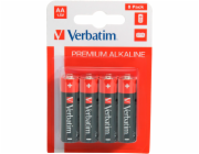 1x8 Verbatim alkalicky Batterie Mignon AA LR6              49503