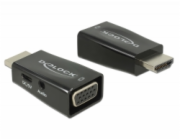 DeLOCK adaptér HDMI-A samec > VGA samice se zvukem