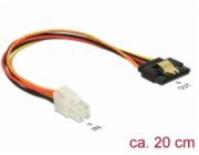 DeLOCK Kabel P4 4 Pin (Stecker) > SATA 15 Pin (Buchse)