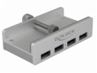 DeLOCK Externí USB 3.0 4portový rozbočovač s pojistným šr...