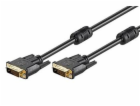 Kabel DVI-D(M) - DVI-D(M), dual link, s ferity, 10m, zlac...