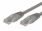 Cat.6A RJ45 UTP měděný patch cord kabel, 2m. šedá