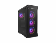 Počítačová skříň Genesis IRID 505 ARGB BLACK MIDI (USB 3.0), 4x 120mm ventilátory ARGB