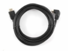 Kábel HDMI 1.4 Male/Male 3m konektor 90°