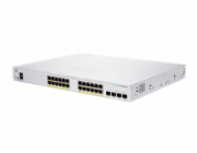 Cisco CBS250-24PP-4G-EU 24-port GE Smart Switch, 24x GbE RJ-45, 4x 1G SFP, PoE+ 100W