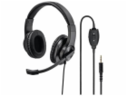 HAMA headset PC stereo HS-350/ drátová sluchátka + mikrof...