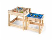 Hračka Plum 2v1 - dřevěné stolečky na hraní