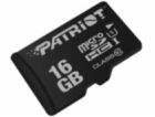 Paměťová karta Patriot microSDHC 16GB Class10