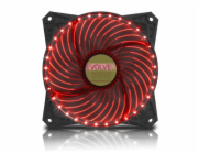 EVOLVEO ventilátor 120mm, LED 33 bodů, červený