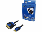 LogiLink HDMI - DVI-D kabel 3m modrý (CHB3103)