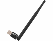 Qoltec 57001 Bezdrátový USB Wi-Fi adaptér Qoltec s anténou