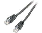 Gembird RJ-45 / RJ-45, Cat 6, U / UTP, 0,25 m, černá (PP6U-0,25 M / BK)