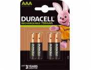 Duracell dobíjecí AAA / R03 750mAh 4ks.