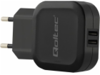 Qoltec Smartphone / Tablet 2x USB nabíječka (50185)