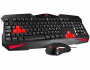 Mars Gaming MCP1 keyboard Mouse included Black  Red