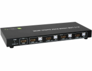 Techly Techly Switch 4 porty HDMI / USB KVM Switch 4x1 se zvukem - 028702