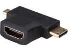 Akyga AK-AD-23 cable gender changer HDMI miniHDMI / micro...