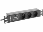 LANBERG 10  RACK POWER STRIP (1U  16A  3X 230V PL)