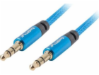 Lanberg Jack 3,5mm - Jack 3,5mm 1m kabel modrý (CA-MJMJ-1...