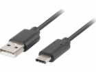 Lanberg USB-C - USB A kabel 0,5 m černý (CA-USBO-10CU-000...