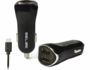 Beline 2xUSB + USB-C 2.1A nabíječka černá / černá