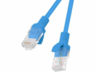 PATCHCORD KAT.5E 0.5M NIEBIESKI FLUKE PASSED LANBERG 10-PACK