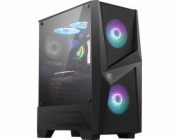 MSI skříň MAG FORGE 100R/ bez zdroje/ levé temperované sklo/ 2x 120 mm A-RGB fan/ 2x USB3.0/ 1x 120 mm fan/ černá