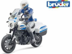 Scrambler Ducati Motorbike s policistou